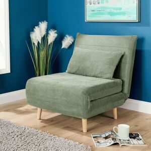HOME SOURCE Single Clic Clac Green Sofa Bed Polyester Upholstered Home Living Furniture HOME SOURCE Single Clic Clac Green Sofa Bed Polyester Upholstered Home Living Furniture