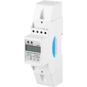 MEMKEY Single Phase Digital Energy Meter, lcd Display, 7+1 Digit Screen, din Rail Electronic KWh Meter, 10(40)A (220V, 10(40)A) MEMKEY Single Phase Digital Energy Meter, lcd Display, 7+1 Digit Screen, din Rail Electronic KWh Meter, 10(40)A (220V, 10(40)A)