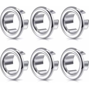 Wddnaot - Sink Overflow Ring Round Sink Hole Overflow Cover Basin Trim Overflow Drain Plug Cover Insert Hole Replacement Parts (6 Pieces) T5YEP9R9F Wddnaot - Sink Overflow Ring Round Sink Hole Overflow Cover Basin Trim Overflow Drain Plug Cover Insert Hole Replacement Parts (6 Pieces) T5YEP9R9F