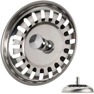 Linghhang - Sink Strainer Plug Diameter 78mm Universal Stainless Steel Kitchen Drain Filters for Bathroom Sink Linghhang - Sink Strainer Plug Diameter 78mm Universal Stainless Steel Kitchen Drain Filters for Bathroom Sink