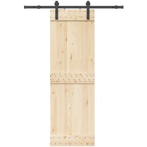 vidaXL Steel Black Sliding Door Hardware Kit 183 cm - Sliding Door Hardware vidaXL Steel Black Sliding Door Hardware Kit 183 cm - Sliding Door Hardware