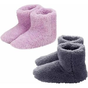 DEWDAT Slipper Heated Booties, 2 Pairs Electric Heated usb Shoes Heating Insoles for a Good Night's Sleep DEWDAT Slipper Heated Booties, 2 Pairs Electric Heated usb Shoes Heating Insoles for a Good Night's Sleep
