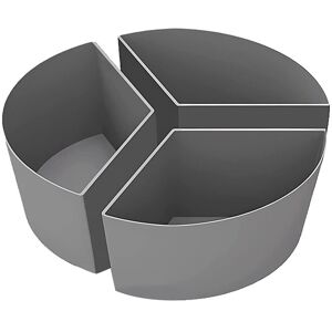 TLILY Slow Cooker Liners, 3-in-1 Silicone Divider Fit 6QT Oval and Round Pot (Gray) TLILY Slow Cooker Liners, 3-in-1 Silicone Divider Fit 6QT Oval and Round Pot (Gray)