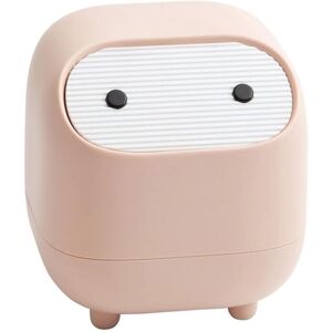 Longziming - Small Trash Can, Cute Ninja Office Trash Can with Lid, Bedroom Trash Can with 1 Roll Waste Bag, Trash Can for Home, Bedroom, Office Longziming - Small Trash Can, Cute Ninja Office Trash Can with Lid, Bedroom Trash Can with 1 Roll Waste Bag, Trash Can for Home, Bedroom, Office