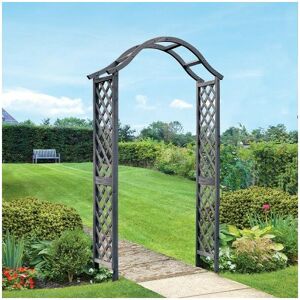 Smart Garden - Elegant Woodland Wooden Garden Arch Pergola Grey Plant Support Smart Garden - Elegant Woodland Wooden Garden Arch Pergola Grey Plant Support