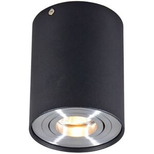 QAZQA Surface Spot Black - Rondoo up - Smart WiFi GU10 QAZQA Surface Spot Black - Rondoo up - Smart WiFi GU10