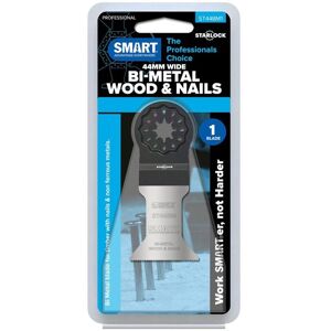 Smart - ST44BM1 Starlock 44mm Bi-Metal Wood & Nails Multi Tool Blade Smart - ST44BM1 Starlock 44mm Bi-Metal Wood & Nails Multi Tool Blade