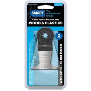 Smart - ST63RW3 Starlock 63mm Rapid Wood Multi Tool Blade Pack Of 3 Smart - ST63RW3 Starlock 63mm Rapid Wood Multi Tool Blade Pack Of 3