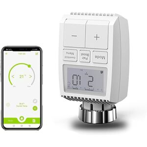 TINOR Smart Thermostatic Radiator Valve, Smart Thermostatic Radiator Valve Head, Programmable WiFi, Expandable, Alexa/Google Home, Smart Life/Tuya App TINOR Smart Thermostatic Radiator Valve, Smart Thermostatic Radiator Valve Head, Programmable WiFi, Expandable, Alexa/Google Home, Smart Life/Tuya App
