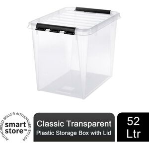 Smartstore - 50 Classic Transparent Plastick Storage Box with Lid, 52 litre Smartstore - 50 Classic Transparent Plastick Storage Box with Lid, 52 litre