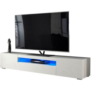 Mmt Furniture Designs Ltd - Modern White 200cm Matt Gloss tv Stand Cabinet Suitable for 55 65 70 75 80 Inch 4K led Flat Screen TV's Mmt Furniture Designs Ltd - Modern White 200cm Matt Gloss tv Stand Cabinet Suitable for 55 65 70 75 80 Inch 4K led Flat Screen TV's