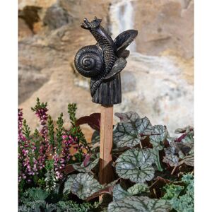 Snail On Hosta Cane or Stake Topper - L5 x W6 x H8.5 cm Snail On Hosta Cane or Stake Topper - L5 x W6 x H8.5 cm