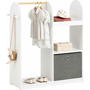 Children Kids Wardrobe with Clothes Rail,KMB40-W - Sobuy Children Kids Wardrobe with Clothes Rail,KMB40-W - Sobuy