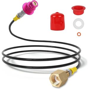 SJQKA Sod Stream Quick Connect 1.5m CO2 Pressure Hose Refill Adapter for W21.8-14 CO2 Gas Cylinder, Compatible with Soda-Stream Duo, Crystal 3.0, Gaia, SJQKA Sod Stream Quick Connect 1.5m CO2 Pressure Hose Refill Adapter for W21.8-14 CO2 Gas Cylinder, Compatible with Soda-Stream Duo, Crystal 3.0, Gaia,