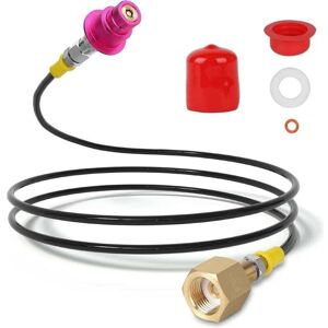 YMYNY Sod Stream Quick Connect 1.5m CO2 Pressure Hose Refill Adapter for W21.8-14 CO2 Gas Cylinder Compatible with Soda-Stream Duo, Crystal 3.0, Gaia, Art, YMYNY Sod Stream Quick Connect 1.5m CO2 Pressure Hose Refill Adapter for W21.8-14 CO2 Gas Cylinder Compatible with Soda-Stream Duo, Crystal 3.0, Gaia, Art,