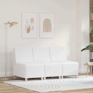 Vidaxl - Modular Sofa Unit Armless 3 pcs White 55 x 74 x 82 cm Vidaxl - Modular Sofa Unit Armless 3 pcs White 55 x 74 x 82 cm