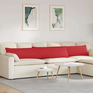 Sofa Pillows 2 pcs Red 200 x 40 cm Fabric vidaXL Sofa Pillows 2 pcs Red 200 x 40 cm Fabric vidaXL