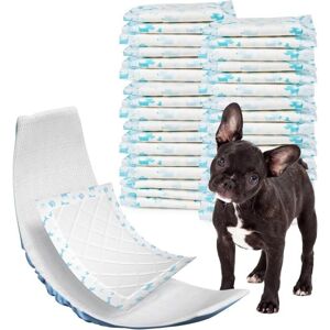 Mumu - Soft Dog Diaper Inserts - 100 Pack Disposable Dog Pads, Dog Panty Liners for Male and Female Dogs, Super Absorbent Dog Panty Liners (Blue Mumu - Soft Dog Diaper Inserts - 100 Pack Disposable Dog Pads, Dog Panty Liners for Male and Female Dogs, Super Absorbent Dog Panty Liners (Blue