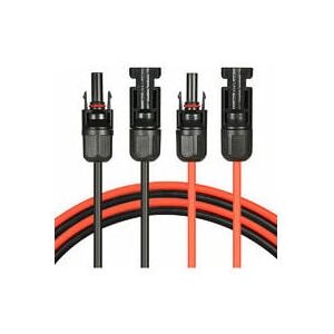 AIPERQ Solar Extension Cable pv Solar Panel Extension Cable with MC4 Connector Pair Red + Black 14 awg 3m AIPERQ Solar Extension Cable pv Solar Panel Extension Cable with MC4 Connector Pair Red + Black 14 awg 3m