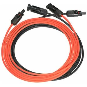 AIPERQ Solar Extension Line Photovoltaic Solar Panel Extension Cable with Pair of MC4 Connectors Red + Black, 14 awg 3 Meters/10 Feet AIPERQ Solar Extension Line Photovoltaic Solar Panel Extension Cable with Pair of MC4 Connectors Red + Black, 14 awg 3 Meters/10 Feet