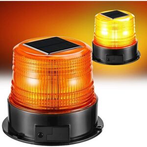 AOUGO Solar led Amber Magnetic Strobe Light Emergency Flashing Light Rotating Vehicle Truck Warning Light Fixed Burning 4 Different Modes AOUGO Solar led Amber Magnetic Strobe Light Emergency Flashing Light Rotating Vehicle Truck Warning Light Fixed Burning 4 Different Modes