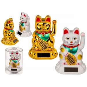 Solar lucky cat - OUT OF THE BLUE - Maneki-neko - Durable plastic - Solar energy - 7.5 cm Solar lucky cat - OUT OF THE BLUE - Maneki-neko - Durable plastic - Solar energy - 7.5 cm