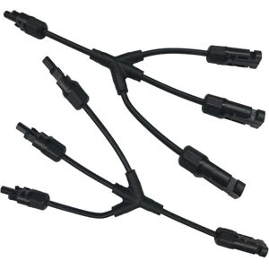 Aougo - Solar Panel Cable Adapter Y-Branch Connector 3 Y-Solar Cable Connectors (f/f/f/m and m/m/m/f) Aougo - Solar Panel Cable Adapter Y-Branch Connector 3 Y-Solar Cable Connectors (f/f/f/m and m/m/m/f)