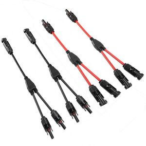 WOIYIC Solar Panel Cable Connector Professional 1 to 2 Branch Y Connectors Solar Adapter 1000V DC 30A 4mm² WOIYIC Solar Panel Cable Connector Professional 1 to 2 Branch Y Connectors Solar Adapter 1000V DC 30A 4mm²