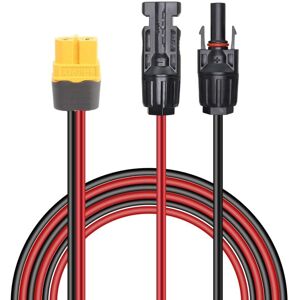 BEIJIYI Solar Panel Connector to XT60 12AWG Adapter Cable for Solar Panel, RV, Portable Power Station, Solar Generator - 1.5m 4.9ft BEIJIYI Solar Panel Connector to XT60 12AWG Adapter Cable for Solar Panel, RV, Portable Power Station, Solar Generator - 1.5m 4.9ft