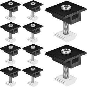 WOIYIC Solar Panel Mounting: 10 Pieces 30 mm Aluminum Solar Panel Bracket, T-Shaped Solar Panel Mounting Bracket for Photovoltaic Panel Camping Car Wall WOIYIC Solar Panel Mounting: 10 Pieces 30 mm Aluminum Solar Panel Bracket, T-Shaped Solar Panel Mounting Bracket for Photovoltaic Panel Camping Car Wall