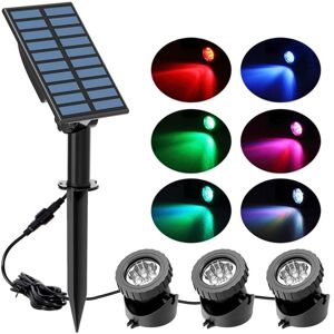 JUSCH Solar Pond Lights, led Underwater Lights, Waterproof Lighting, High Brightness Light Sensor for Pond/Garden/Outdoor JUSCH Solar Pond Lights, led Underwater Lights, Waterproof Lighting, High Brightness Light Sensor for Pond/Garden/Outdoor