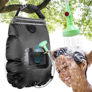 SJQKA Solar Shower Bag, 20 Liter, with Solar Heating, for Camping Detachable Hose, On/Off Shower Head, Travel Shower, Portable Shower, Black SJQKA Solar Shower Bag, 20 Liter, with Solar Heating, for Camping Detachable Hose, On/Off Shower Head, Travel Shower, Portable Shower, Black