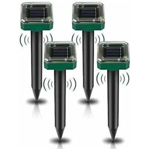 WOIYIC Solar Ultrasonic Mole Repeller, 4 Pcs Solar Ultrasonic Mole Repeller, Solar Mole Repeller, Ultrasonic Snake Repeller, IP65 Waterproof Mouse Repeller WOIYIC Solar Ultrasonic Mole Repeller, 4 Pcs Solar Ultrasonic Mole Repeller, Solar Mole Repeller, Ultrasonic Snake Repeller, IP65 Waterproof Mouse Repeller