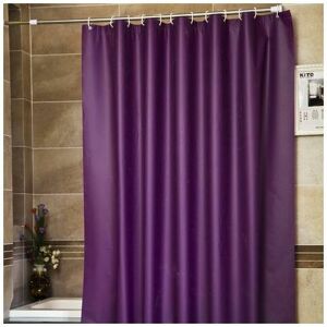 DEWDAT Solid Shower Curtain 6 x 6 ft Bath Curtains Waterproof peva Bathroom Curtains for Bathtub Showers Metal Grommets purple DEWDAT Solid Shower Curtain 6 x 6 ft Bath Curtains Waterproof peva Bathroom Curtains for Bathtub Showers Metal Grommets purple