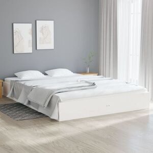 Bed Frame without Mattress White Solid Wood 200x200 cm Vidaxl Bed Frame without Mattress White Solid Wood 200x200 cm Vidaxl