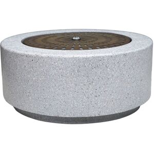 Ivyline - Solis Large Water Feature with Light Display - Metal - L70 x W70 x H30 cm - Terrazzo/Brass Ivyline - Solis Large Water Feature with Light Display - Metal - L70 x W70 x H30 cm - Terrazzo/Brass