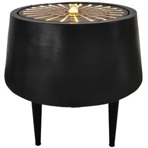 Ivyline - Solis Water Feature on Black Legs with Light Display - Metal - L46 x W46 x H47 cm - Charcoal/Aged Copper Ivyline - Solis Water Feature on Black Legs with Light Display - Metal - L46 x W46 x H47 cm - Charcoal/Aged Copper