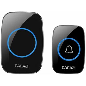 TRIMEC Sonnette sans Fil, 300 Mètres Sonnette de Porte étanche Carillon Electronique, Kit de Carillon avec 1 Récepteurs Enfichables, sans Fil Carillon Kit TRIMEC Sonnette sans Fil, 300 Mètres Sonnette de Porte étanche Carillon Electronique, Kit de Carillon avec 1 Récepteurs Enfichables, sans Fil Carillon Kit