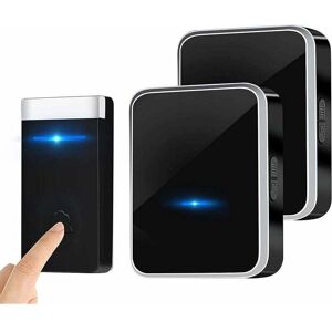 SERBIA Sonnette Sans Fil, Sonnette de Porte Étanche Kit de Carillon Electronique avec 2 Récepteur Enfichables, 150M Gamme, 45 Mélodies au 4 Niveau de Volume SERBIA Sonnette Sans Fil, Sonnette de Porte Étanche Kit de Carillon Electronique avec 2 Récepteur Enfichables, 150M Gamme, 45 Mélodies au 4 Niveau de Volume