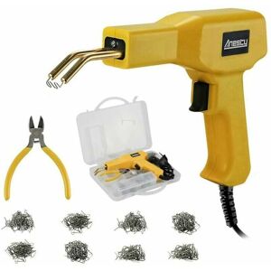 EURITECSA Soudure Plastique, Agrafeuse a Chaud pour Reparer Plastique avec 400 Agrafes, Agrafeuse Plastique pour Réparation Pare-Chocs et Carrosserie, Pistolet EURITECSA Soudure Plastique, Agrafeuse a Chaud pour Reparer Plastique avec 400 Agrafes, Agrafeuse Plastique pour Réparation Pare-Chocs et Carrosserie, Pistolet