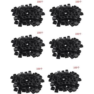 TLILY Sourcingmap? Plastic Square Tube Inserts End Blanking Caps 20mm x 20mm 100pcs Black X6 I107257 TLILY Sourcingmap? Plastic Square Tube Inserts End Blanking Caps 20mm x 20mm 100pcs Black X6 I107257