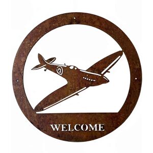 Spitfire Small Wall Art (WA05R) - Steel - W29.5 x H29.5 cm - Bare Metal/Ready to Rust Spitfire Small Wall Art (WA05R) - Steel - W29.5 x H29.5 cm - Bare Metal/Ready to Rust