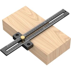 BEIJIYI Square Ruler, Hole Ruler, Wood Marking, Scribing Line, Carpenter with 180mm Scale, Woodworking, Aluminum Alloy, Black BEIJIYI Square Ruler, Hole Ruler, Wood Marking, Scribing Line, Carpenter with 180mm Scale, Woodworking, Aluminum Alloy, Black