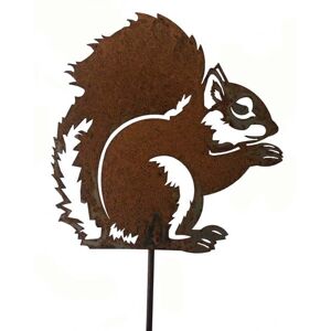 Squirrel on Stake - Steel - W20.3 x H20.3 cm - Bare Metal/Ready to Rust Squirrel on Stake - Steel - W20.3 x H20.3 cm - Bare Metal/Ready to Rust
