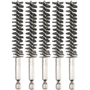 TLILY Stainless Steel Bore Brush Wire for Power Drill Cleaning with Hex Shank Handle TLILY Stainless Steel Bore Brush Wire for Power Drill Cleaning with Hex Shank Handle
