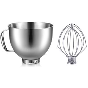 TLILY Stainless Steel Bowl Eggbeater for 4.5-5Quart Tilt Head Stand Mixer Dishwasher Safe TLILY Stainless Steel Bowl Eggbeater for 4.5-5Quart Tilt Head Stand Mixer Dishwasher Safe