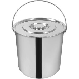 CNCEST Stainless Steel Bucket with Lid, Food Grade Stainless Steel Bucket, Food Bucket, Milk Water Bucket, For Garden, Industrial, Kitchen (20L) CNCEST Stainless Steel Bucket with Lid, Food Grade Stainless Steel Bucket, Food Bucket, Milk Water Bucket, For Garden, Industrial, Kitchen (20L)