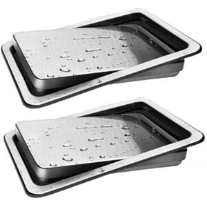 TLILY Stainless Steel Garbage Flap Lid Trash Bin Cover Flush Built-in Balance Swing Flap Garbage Lid for Kitchen Counter Top A X2 I440033A1 TLILY Stainless Steel Garbage Flap Lid Trash Bin Cover Flush Built-in Balance Swing Flap Garbage Lid for Kitchen Counter Top A X2 I440033A1