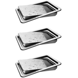 TLILY Stainless Steel Garbage Flap Lid Trash Bin Cover Flush Built-in Balance Swing Flap Garbage Lid for Kitchen Counter Top a X3 I440033A1 TLILY Stainless Steel Garbage Flap Lid Trash Bin Cover Flush Built-in Balance Swing Flap Garbage Lid for Kitchen Counter Top a X3 I440033A1