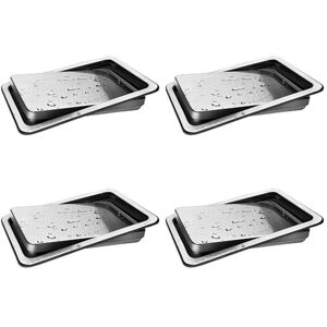 TLILY Stainless Steel Garbage Flap Lid Trash Bin Cover Flush Built-in Balance Swing Flap Garbage Lid for Kitchen Counter Top a X4 I440033A1 TLILY Stainless Steel Garbage Flap Lid Trash Bin Cover Flush Built-in Balance Swing Flap Garbage Lid for Kitchen Counter Top a X4 I440033A1